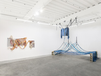 Kira Dominguez Hultgren, Our daily parenthetical, exhibition view. Courtesy of Eleanor Harwood Gallery