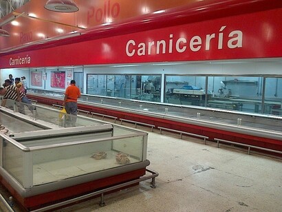 Venezuela. Tiendas de alimentación vacías