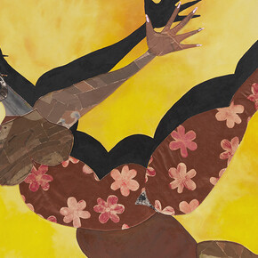 Tschabalala Self, Timeless (detail), 2025. Courtesy of Jeffrey Deitch Gallery