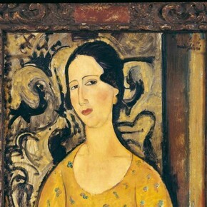 Amedeo Modigliani, La bella spagnola o Madame Modot 1918 Olio su tela, cm 92 x 50 Torino, Società Culturale Subalpina © Collezione Privata