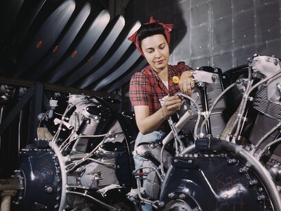 Trabajadora del sector industrial