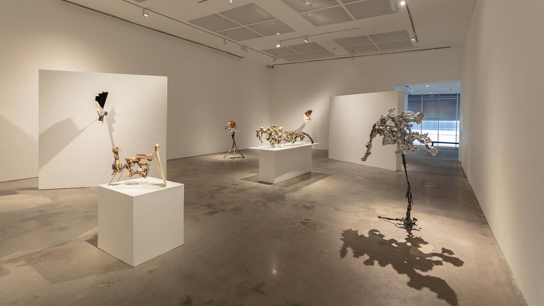 Yasue Maetake, Mare fecunditatis – resurrection, exhibition view. Courtesy of Silverlens Galleries
