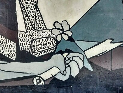 Replica murale del "Guernica" di Pablo Picasso a Santiago del Cile, Cile