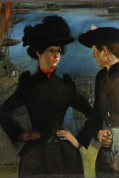 William Rothenstein, Coster Girls, 1894, Oil on canvas, 120 x 94 cm, Museums Sheffield
© The Estate of William Rothenstein