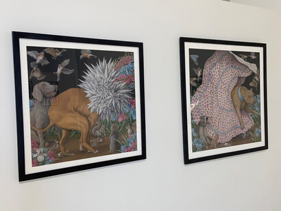 Win Wallace, Before the darkness settles, exhibition view. Courtesy of Ro2 Art Gallery