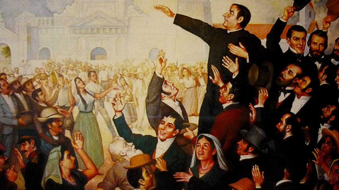 Luis Vergara Ahumada, Primer grito de Independencia de Centroamérica