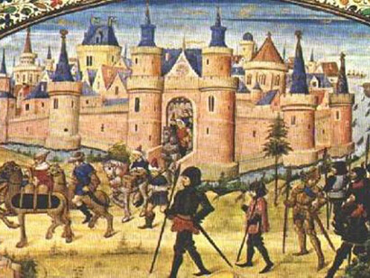 Veduta siciliana medievale