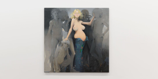 Lisa Yuskavage, Exhibition view. Courtesy of David Zwirner