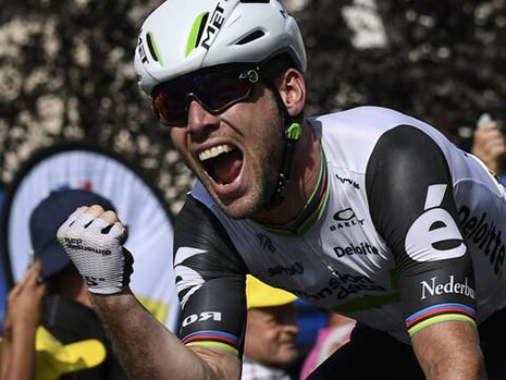 Il momento della vittoria di Cavendish 