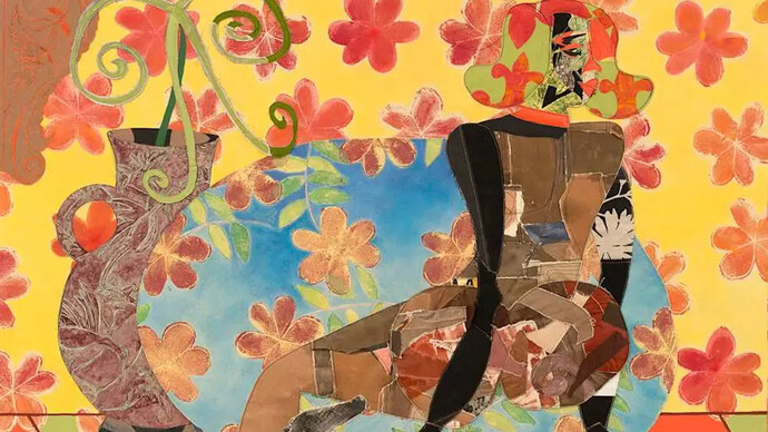 Tschabalala Self, Reverie (détail), 2025. Avec l'aimable autorisation de la Fondation Carmignac