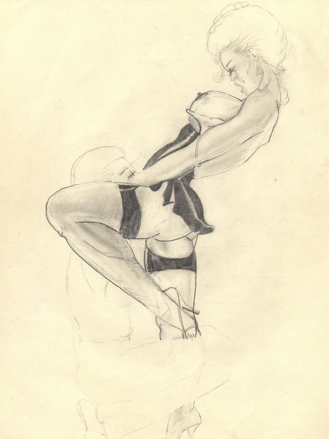 William Crawford, ohne Titel, 1990's, (WCr/P 108), pencil on paper, 28 x 21. 5 cm, Courtesy Galerie Susanne Zander / Delmes & Zander