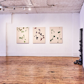 Laleh Motlagh and Anastasia Sitnikov, (Un)avoidable silence, exhibition view. Courtesy of Heaven Gallery