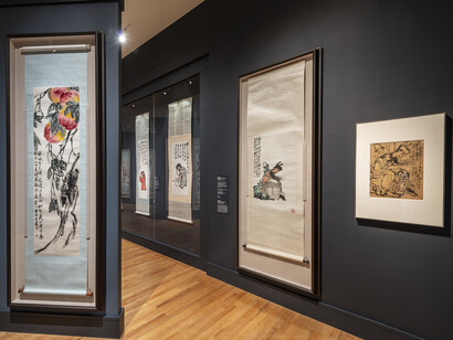 Qi Baishi, Inspiration in ink, exhibition view. Courtesy of Museum of Fine Arts Boston