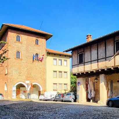 Zona Piazzo. Biella, Italia
