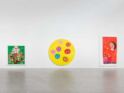 André Butzer, ausstellungsansicht. Mit freundlicher genehmigung der Galerie Max Hetzler