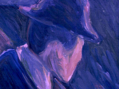 Detalhe de «Desesperação» (1892), E. Munch