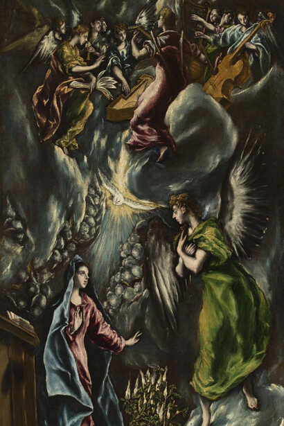 Greco, El Greco, ElThe Annunciationc. 1596-1600 (detail)