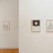 David Shrigley, Works on paper, exhibition view. Courtesy of Two Rooms 
