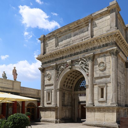 Cinecittà, set semipermanente: Roma antica. Roma, Italia