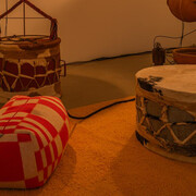 Tarek Atoui, At-Tāriq, exhibition view. Courtesy of Galerie Chantal Crousel