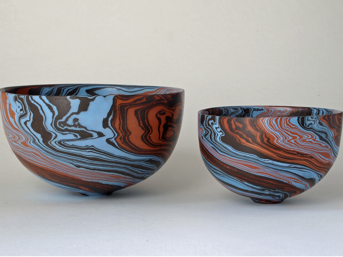 Spiral pinch bowls by Ben Davies