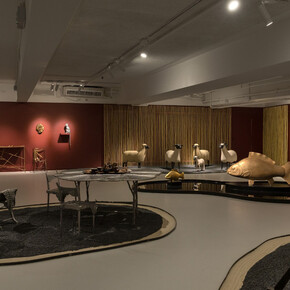 Les Lalanne, A living landscape, exhibition view. Courtesy of Ben Brown Fine Arts 