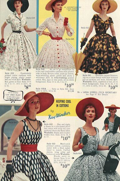 From petticoats to pencil skirts, the Lana Lobell catalog captured the fads and fashions that defined 1950s glamour
