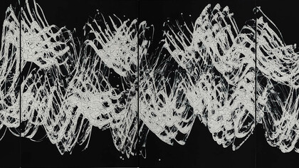 Abstraction : les sciences, les arts, notre vie quotidienne à tout moment nous parlent de cela. La vie est abstraction, elle est dépassement, changement, séparation transformatrice. Vide - Vibration II - Autour du Petit Robert © Fabienne Verdier