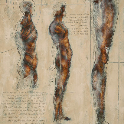 After Da Vinci - The Anatomy of a Male Nude by Frank To, 44 cm x 34 cm