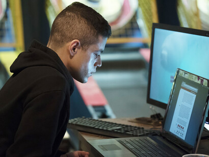 Rami Malek as Elliot in "Mr. Robot"