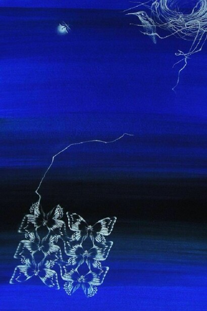 Francine Fox, First Light, 2013, watercolor, gouache, and white charcoal on paper, 13.5 x 10.25 inches
