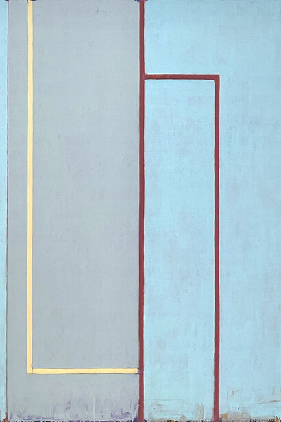 Steven Alexander, Clearing 9 (detail), 2023. Oil on canvas, 50 x 40 inches. Signed, titled, and dated on the verso. Courtesy of Spanierman Modern