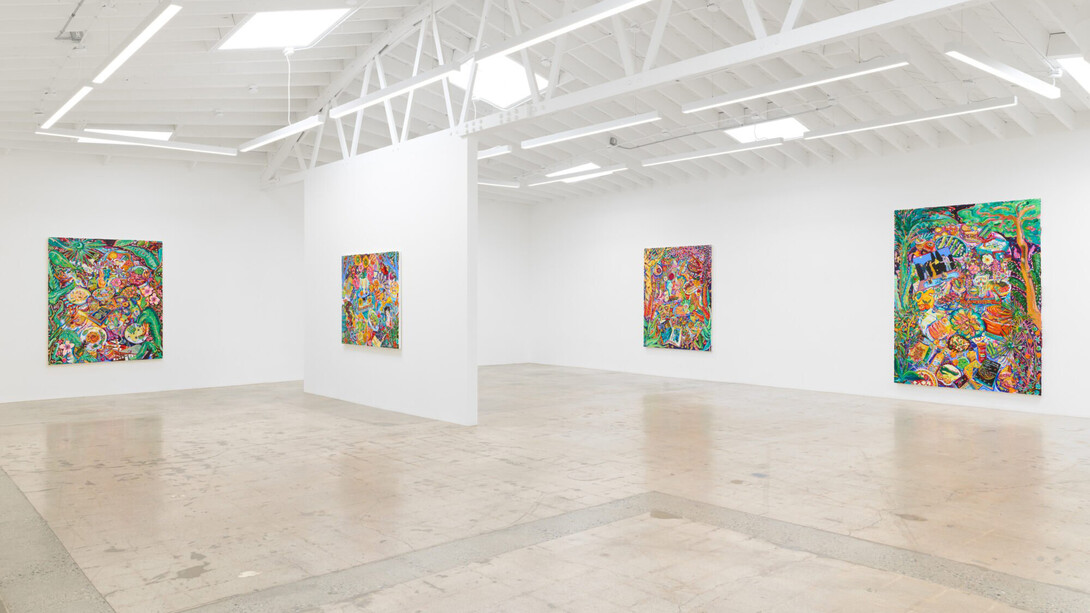 Kate Pincus-Whitney, To live and to dine in LA/You taste like home, exhibition view. Courtesy of Anat Egbi