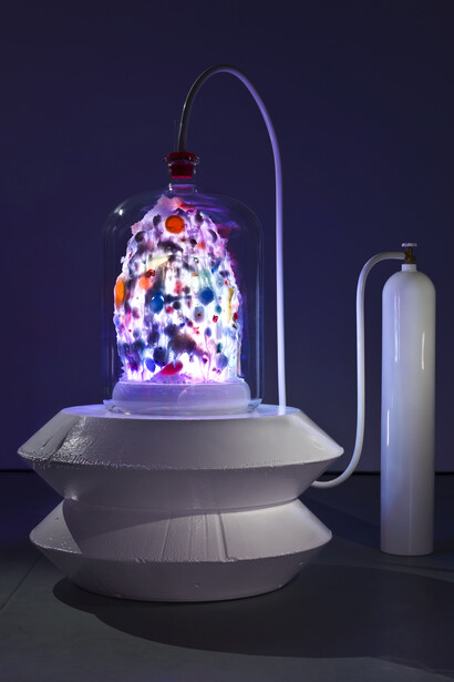 Mike Kelley, Kandor 2B, 2011, Mixed media,
195.6 x 236.2 x 215.9 cm / 77 x 93 x 85 in, © Mike Kelley Foundation for the Arts.  All Rights Reserved/Licensed by VAGA, New York, Courtesy the artist and Hauser & Wirth, Photo: Fredrik Nilsen

