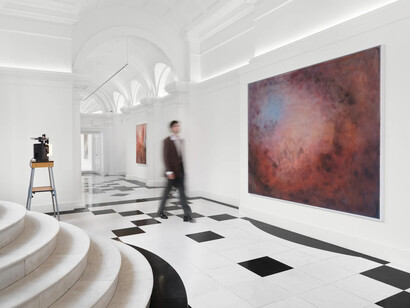 Oliver Beer, The sky in the cave, exhibition view. Courtesy of Galerie Thaddaeus Ropac
