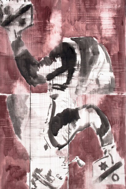 Uwe Wittwer, The King’s Tear (detail), 2014, Watercolour, 74 × 50 cm each © Uwe Wittwer 2015. Courtesy Parafin, London