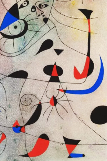 Joan Miró, La estrella matinal (1940, detalle)