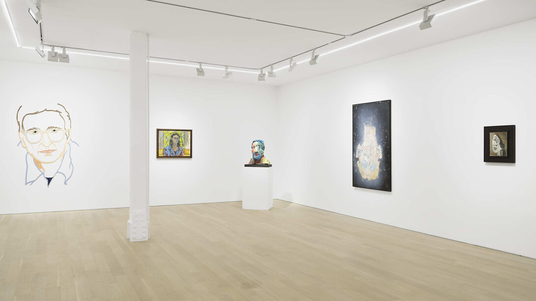 Various artists, Visages, exhibition view. Courtesy of Almine Rech 