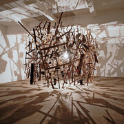 Cornelia Parker, Cold Dark Matter, An Exploded View, 1991, Photograph Hugo Glendinning