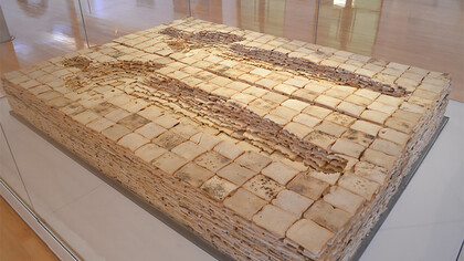 Antony Gormley, Bed, courtesy and copyright Royal Academy of Arts/The Artist