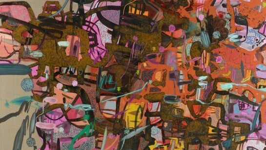 Dan Perfect, Deadhead, 2012, Oil & acrylic on linen, 257 x 183 cm