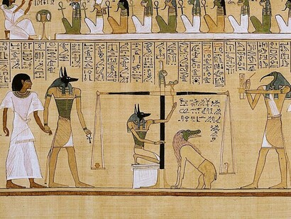 Anúbis pesando a alma do escriba (Livro dos Mortos), British Museum