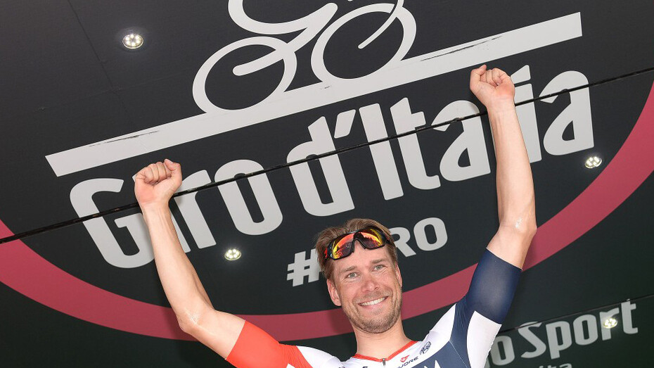 Roger Kluge vincitore della 17ma tappa del Giro d'Italia