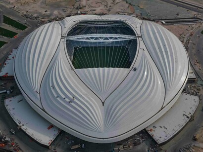 The Al-Janoob Stadium in Doha, Qatar is a 40,000-seat stadium and will host many matches at the FIFA World Cup