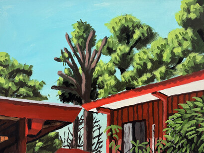 Jean Jullien, The corner (détail), 2025. Avec l'aimable autorisation de la galerie Alice