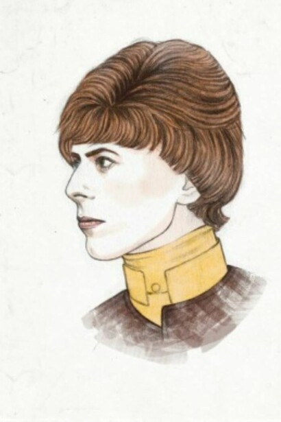 Helen Green. Ilustración de uno de los rostros del camaleónico David Bowie
