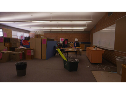 Nicole Miller, Still from Death of a School, 2014. Channel HD RAW digital projections, tbd min looping