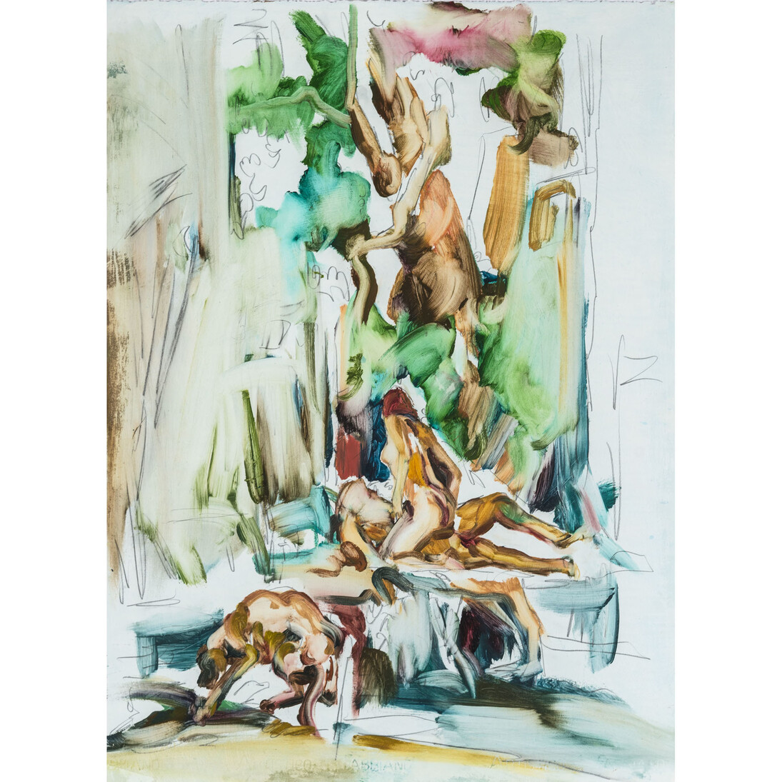 Suzanne Unrein, Kingdom, 2014, Oil on paper, 30” x 22” (paper size), 35.25” x 27” (framed)