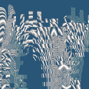 Thermo Pattern, 180x120, Blue, Almagul Menlibayeva