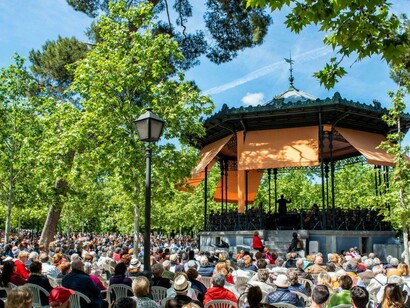 Domingo en la mañana en las Fiestas de San Isidro